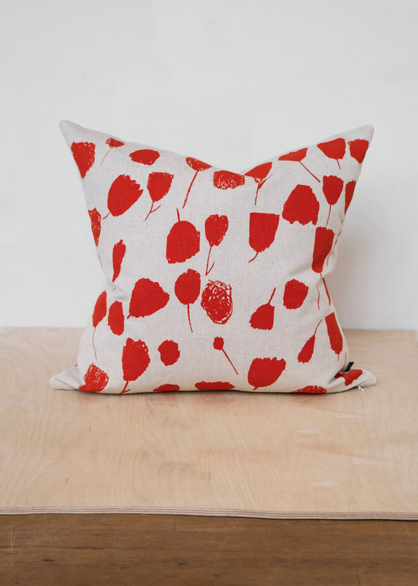 Bouquet Cushion Cover Poppy Red