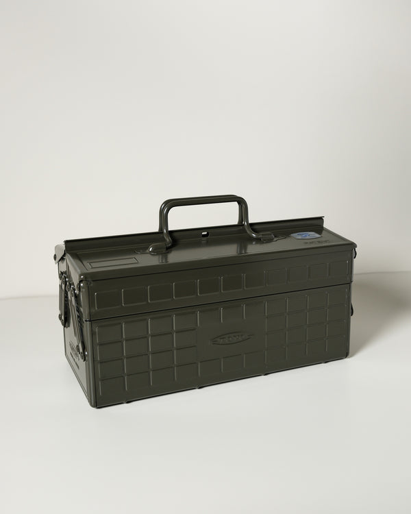 Toyo Steel Cantilever Toolbox ST-350 - Moss Green