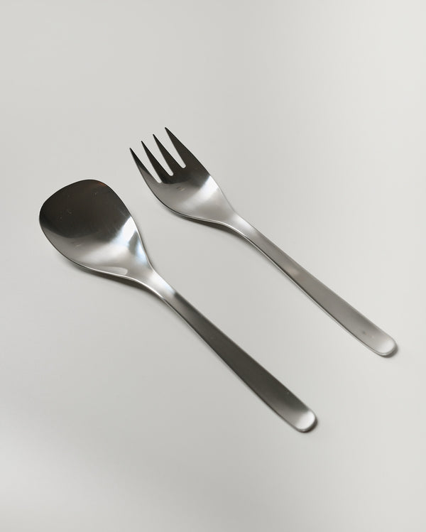 Sori Yanagi Stainless Steel Salad Servers 24.8cm