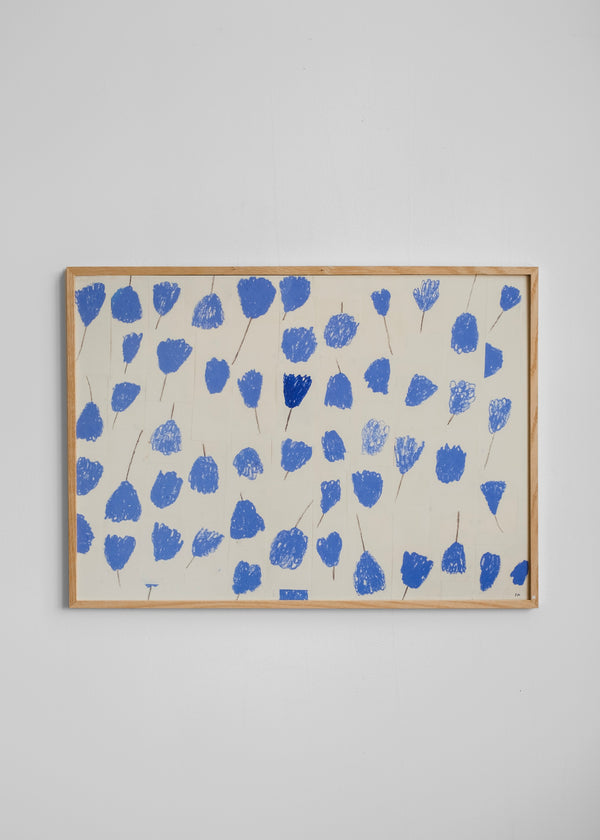 Bouquet, Blue Poster