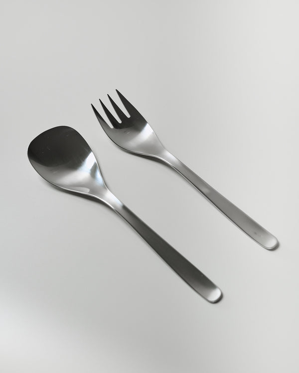 Sori Yanagi Stainless Steel Salad Servers 24.8cm