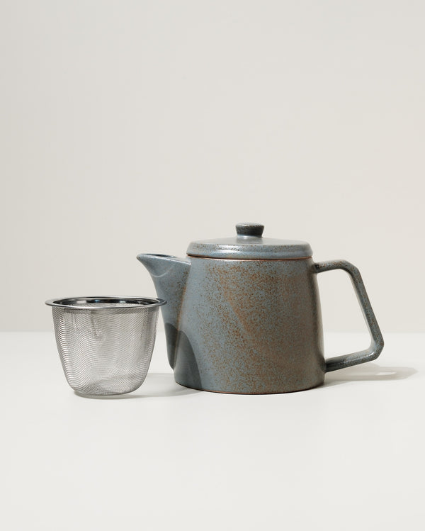 Japanese Mino-yaki Stoneware Teapot, 500ml - Grey