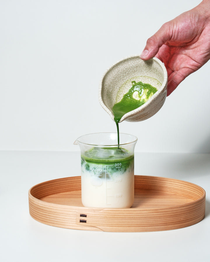 Japanese Handcrafted Matcha Bowl & Serving Dish | Akazu Ware Ash Shino ...