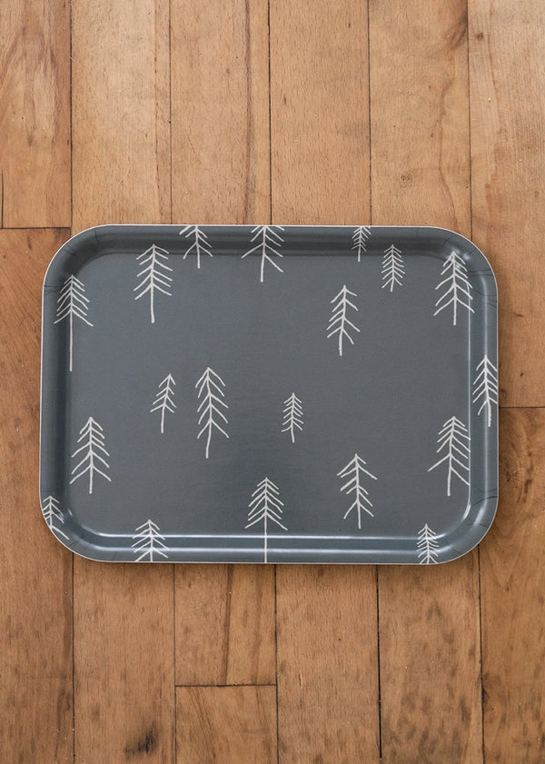 Tall Small Tray, Green/Nude