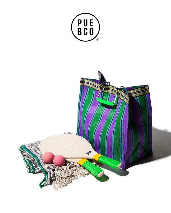 Puebco Recycled Plastic Stripe Bag / Square